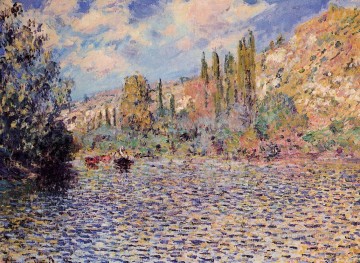 ヴェトゥイユ・クロード・モネのセーヌ川 2 Oil Paintings
